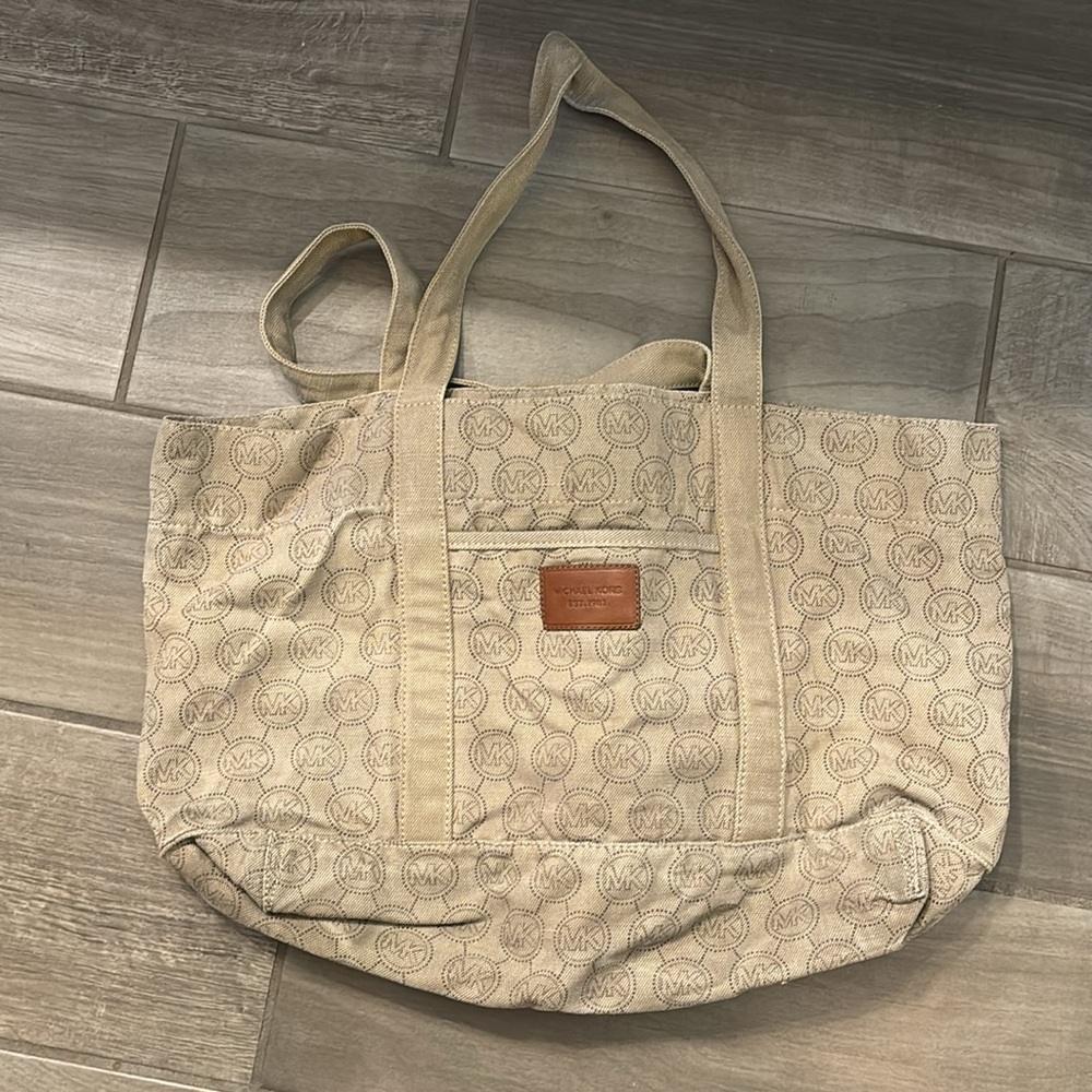 Michael Kors canvas tote